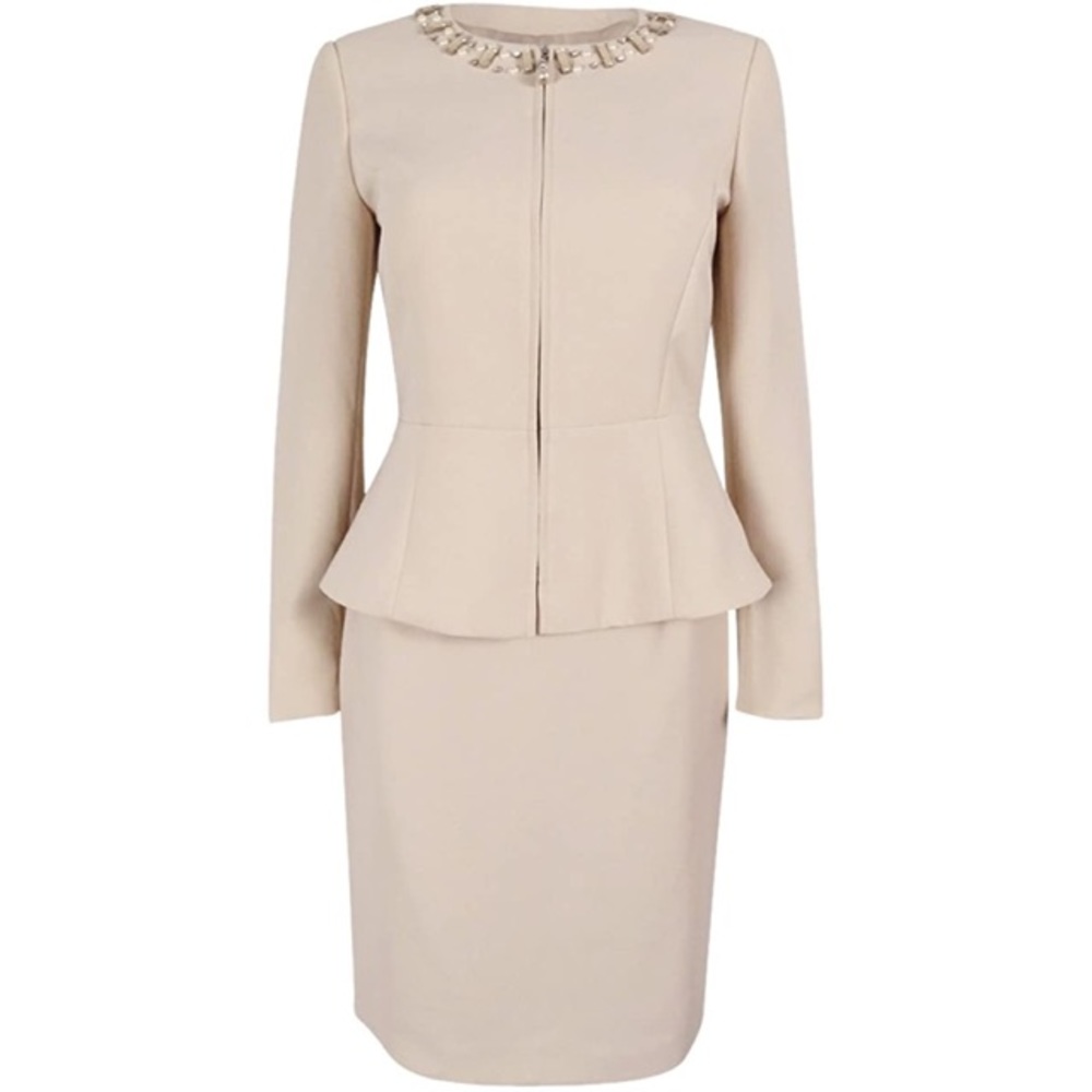Nude Skirt Suit